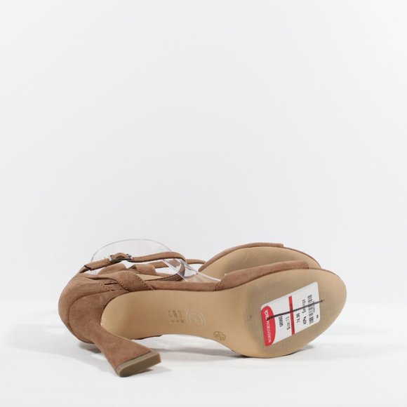 Chinese Laundry Women's Robby Suede Dress Sandals - Tan - Picture 4 of 5